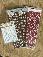 Cloud 9 Design Provo Craft Colorbok Cardstock Letter Number Stickers Lot 42-1513