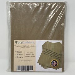 Chipboard Sheets 8.5 X 11 Brown Kraft Card 30pt Medium 25 Count Pack Scrapbook