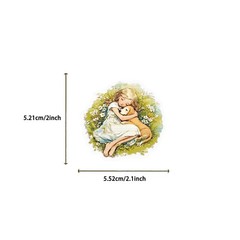 50Pcs Clear Cartoon Fairy Tale Princess Stickers Waterproof Transparent PET Deca