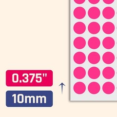 3000 Pack Pink Round Dot Stickers – 0.375″ Self-Adhesive Labels For All Needs