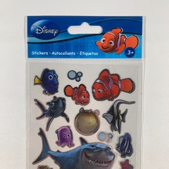 Disney Pixar Finding Nemo Dory Crush Bruce Squirt Metallic Shiny Sticker Sheet