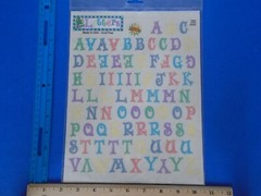 Lot of 4 Packages of Westrim, Memories Forever, & Provo Craft Alphabet Stickers