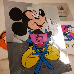 Vintage 70s 80s 90s Walt Disney Park Sticker Lot Mickey Mouse, Donald, Goofy