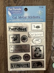 Lot of 5 Adorable Jolee’s boutique Etc Cat stickers scrapbook