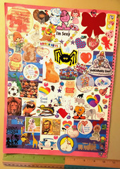 CRITTER SITTERS 1 VINTAGE LARGE STUCK STICKERS DOUBLE PAGE 80s 90s RARE BRANDS