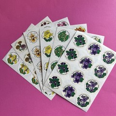 CTP Flower Scratch & Sniff Floral Full Sheet Sniffy Set Rose Lilac Carnation Lot