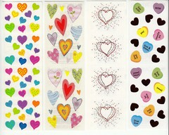 Vtg Mrs Grossman Heart Candy Reflections Burst Glitter Stickers – You Choose