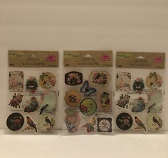 27pc 3D Motion Stickers Nature Bird Butterfly Flowers Celebrate Enjoy Life Love