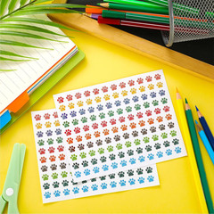 1200 Pcs Paw Glitter Stickers Sparkly Small Stickers for Kids Classroom Art Craf