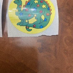 Vintage Set Of 2 Dinosaurs Sticker Mods 2” Inches Ea. Roughly