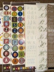 Huge Lot Scrapbooking Letters And Numbers Bo Bunny Me And My Big Ideas 80 Pages