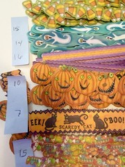 K&Company Halloween Scrapbook Adhesive Borders Huge Lot 75 pcs ++ Tim Coffey