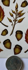 FALL LEAVES & CHESTNUT￼ Sticker(18pc)Stickabilitie•Chestnut •Autumn•Tree•Falling