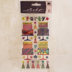 8 Sticko Epoxy Resin Dimensional Glitter Sticker Sheets Lot – New In Package