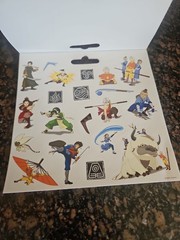 Avatar The Last Airbender Sticker Book 120 Stickers 6 Pages 20 Each All The Same