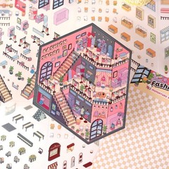Miniature Scene Stickers Crafts Kid’s Toy Creation Stationery Desktop Decoration