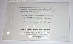 Wounded Warrior mixed lot patches challenge coins stickers
