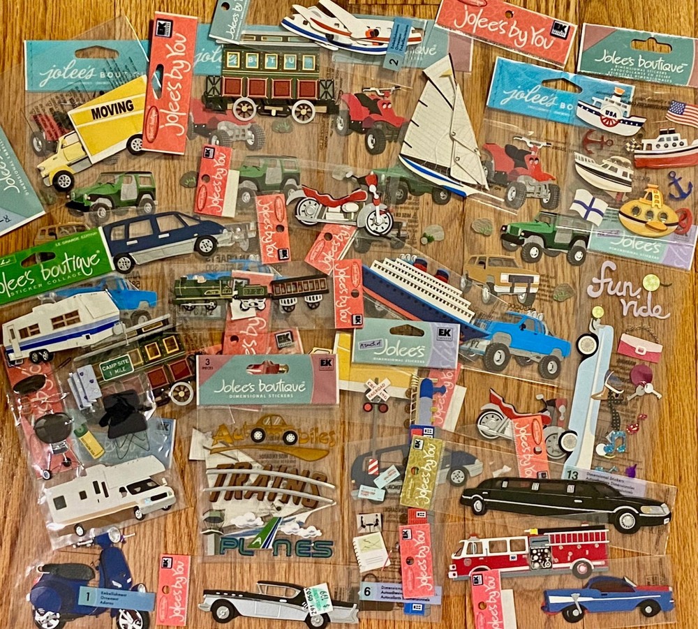 *REDUCED PRICES! Jolee’s TRANSPORTATION Truck, Train, Boat, Harley YOU CHOOSE!