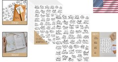 Clear Inspirational Bible Stickers – 1000 PCS Encouraging Scripture for Crafts
