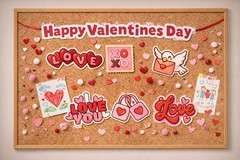 Valentine’s Sticker Set – 14 Piece