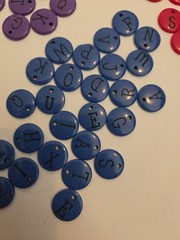 Vintage Making Memories Metal Alphabet Charms Tags Lot Red Blue Purple 94 Pc