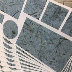 10 Mrs Grossmans Papier Blocks Bleu Stickers Homemade Paper Rustic Light Blue