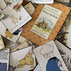 HUGE lot 110+ piece ( Winnie the Pooh) Junk Journal Ephemera read description