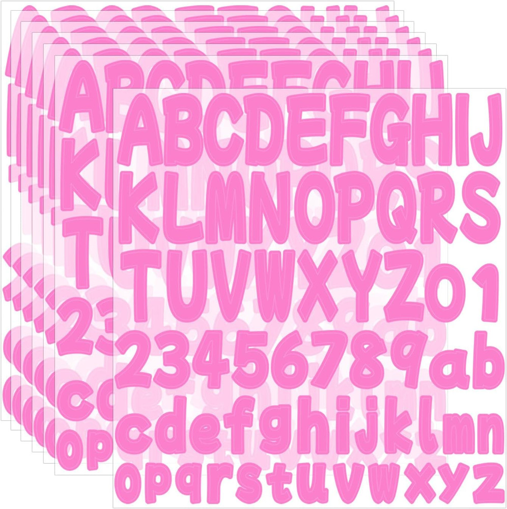 Letter Sticker 1.5 Inch,16 Sheets Vinyl Self Adhesive Waterproof Scrapbook Lette