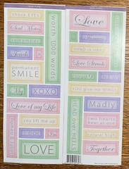 Miss Elizabeths Soul Mate Smile Love Remember Card Making Scrapbook Stickers