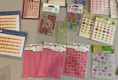 Huge lot of Bling Gems Crystals Scrapbooking Craft Stickers Various brands