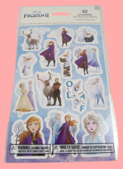 Disney Elsa Frozen 2 Stickers Kids Olaf Kid Squad Anna Sven 3 Sheets 42 ct 3+