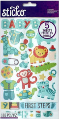 Baby Boy Mobile Pacifier Stroller Toys Clothes Bottle Sticko Flip Pack Stickers