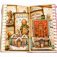 Handmade One-of-a-Kind Christmas Junk Journal | Vintage Altered Book |…