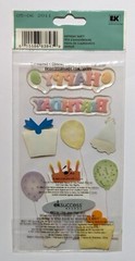 Jolee’s Happy Birthday Party Hats Cake Balloons Gifts Scrapbooking Stickers