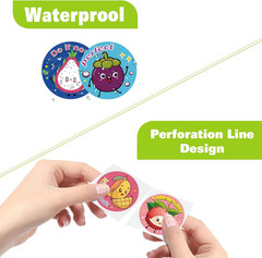 1200 Pieces Reward Stickers for Teachers, Adorable Fruit Incentive Stickers Enco