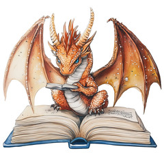 Fantsay/Dragon: Scrapbooking PNG Sticker Printables DIY Diary Planner Decor Fun