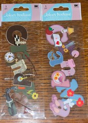 RARE ! Lot Of 2 Jolees Grandma & Grandpa Titles Grandparents Golf Crafts Flowers