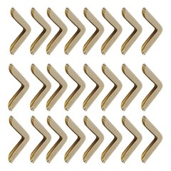 50Pcs Golden Iron Metal Book Corner Protectors Durable Scrapbook Notebook Covers