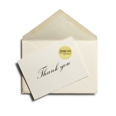 Hybsk Gold Foil Thank You for Your Purchase Stickers 1.5″ Round 500 Labels