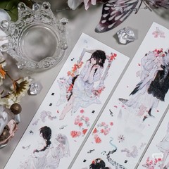 Anime Theme Sticker Sheets for Scrapbooking & Journaling, Multicolor