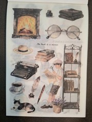 30 Pages Detailed Stickers 20 Ephemera PapersNew Reading Time