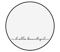 Hello Beautiful Inspirational Quotes Mirror Vinyl Decal 18×2.3 Inch