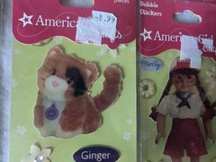 American Girl Bubble Stickers Sticker LotPack 8 And 3 Small Dolls And Lego Doll