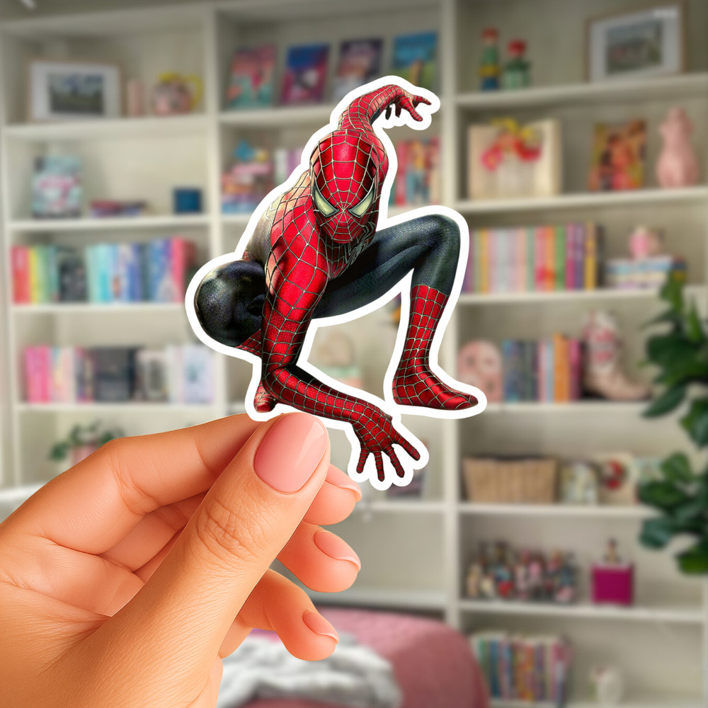 Spider-man Sticker, Vinyl Sticker, Laptop Sticker, car decal, superhero sticker