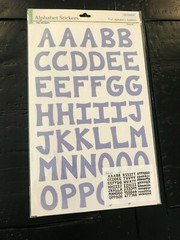 Colorbok Alphabet Stickers Lavender Elegant Licorice Casual Black Slim pink