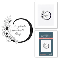 Spellbinders – BETTER PRESS – PRESS PLATES- FLORAL O AND SENTIMENT – BP-129