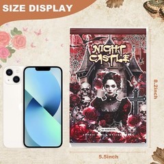 Auguro Dark Aesthetic Gothic Stickers 400 PreCut Washi Stickers 20 Scrapbook …