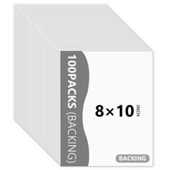 Backing Boards 8×10 Uncut White Acid-Free 100 Pack – Ideal for Photos & Art