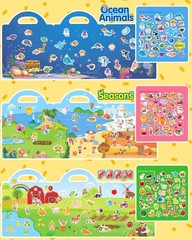 Reusable Sticker Book for Toddlers & Stickers for Kids, Toddler Travel Toys, …