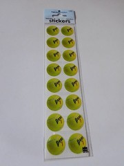 Scrapbooking Crafts Stickers Paper House Slim Tennis Balls Repeats Real Look